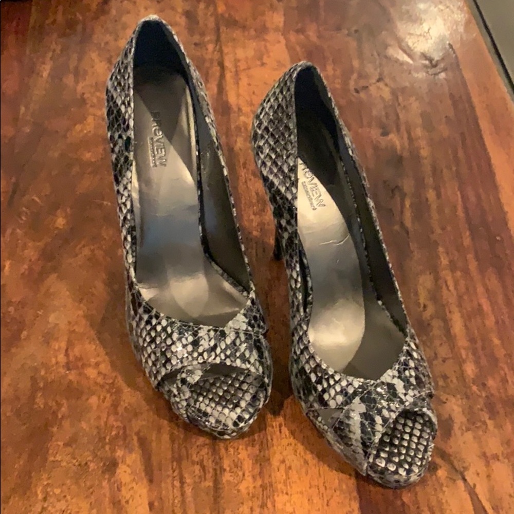 Preview International Snakeskin Pumps